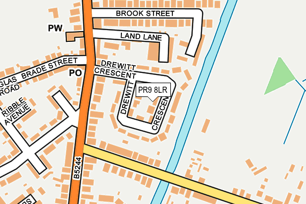 PR9 8LR map - OS OpenMap – Local (Ordnance Survey)
