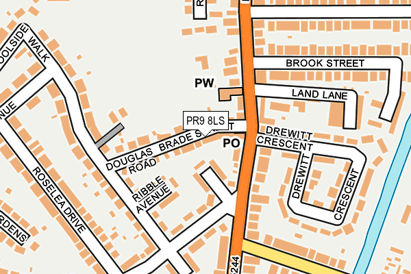 PR9 8LS map - OS OpenMap – Local (Ordnance Survey)