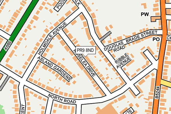 PR9 8ND map - OS OpenMap – Local (Ordnance Survey)