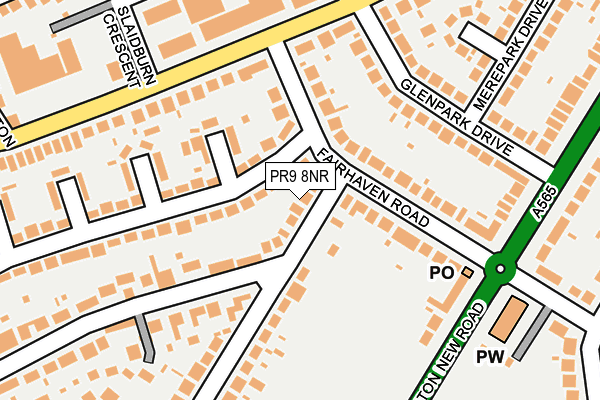 PR9 8NR map - OS OpenMap – Local (Ordnance Survey)