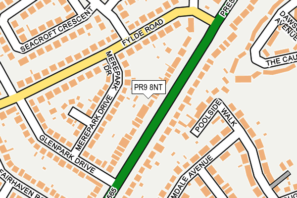 PR9 8NT map - OS OpenMap – Local (Ordnance Survey)