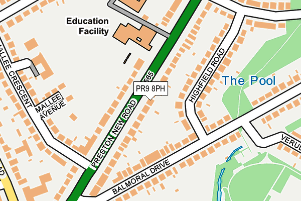 PR9 8PH map - OS OpenMap – Local (Ordnance Survey)