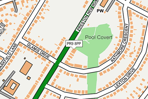 PR9 8PP map - OS OpenMap – Local (Ordnance Survey)