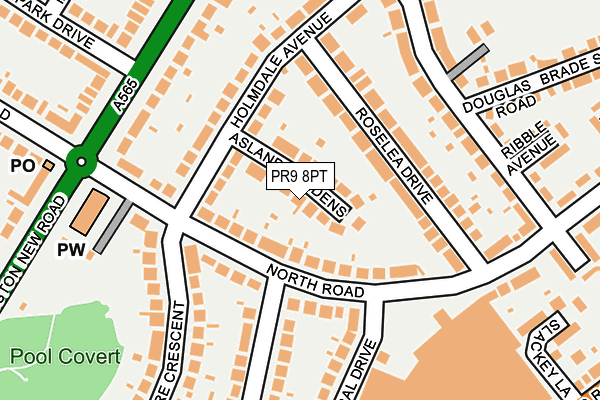 PR9 8PT map - OS OpenMap – Local (Ordnance Survey)