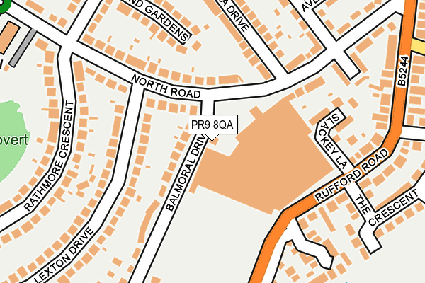 PR9 8QA map - OS OpenMap – Local (Ordnance Survey)
