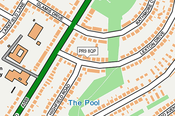 PR9 8QP map - OS OpenMap – Local (Ordnance Survey)