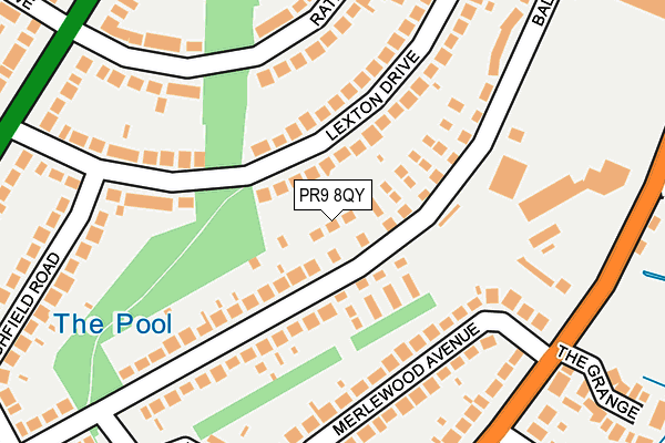 PR9 8QY map - OS OpenMap – Local (Ordnance Survey)