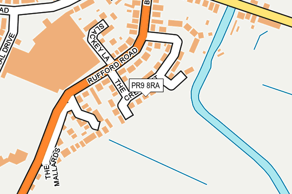 PR9 8RA map - OS OpenMap – Local (Ordnance Survey)