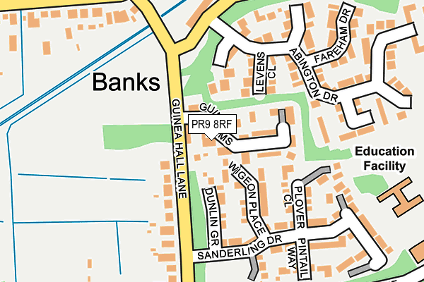 PR9 8RF map - OS OpenMap – Local (Ordnance Survey)