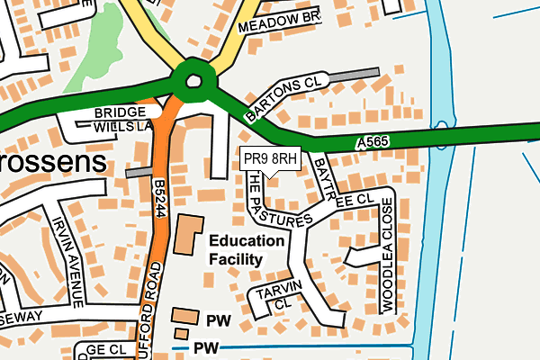 PR9 8RH map - OS OpenMap – Local (Ordnance Survey)