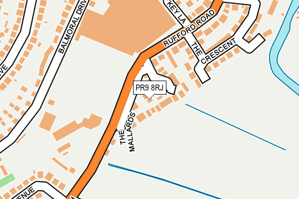 PR9 8RJ map - OS OpenMap – Local (Ordnance Survey)