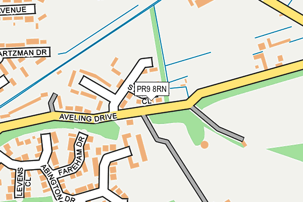 PR9 8RN map - OS OpenMap – Local (Ordnance Survey)