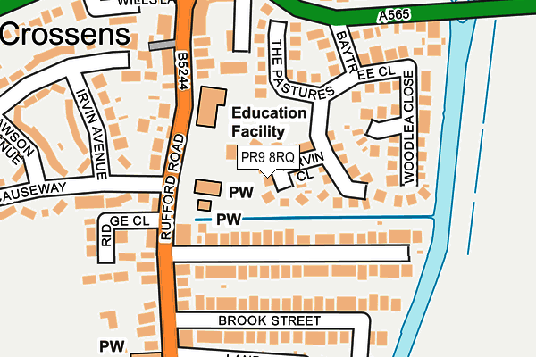 PR9 8RQ map - OS OpenMap – Local (Ordnance Survey)