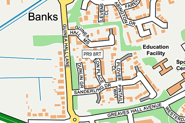 PR9 8RT map - OS OpenMap – Local (Ordnance Survey)