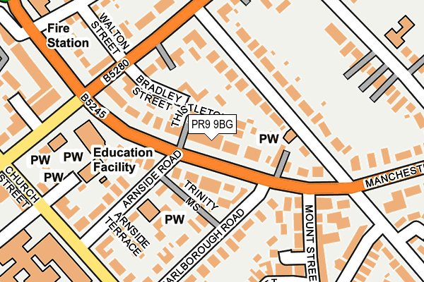 PR9 9BG map - OS OpenMap – Local (Ordnance Survey)