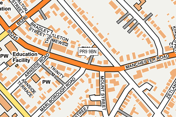 PR9 9BN map - OS OpenMap – Local (Ordnance Survey)