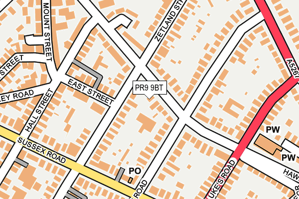 PR9 9BT map - OS OpenMap – Local (Ordnance Survey)