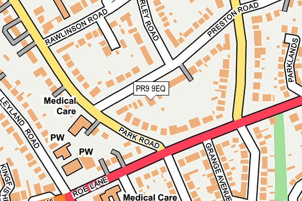 PR9 9EQ map - OS OpenMap – Local (Ordnance Survey)