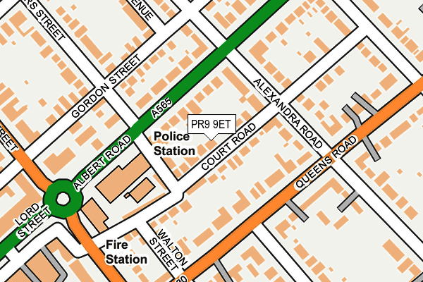 PR9 9ET map - OS OpenMap – Local (Ordnance Survey)