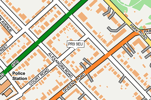 PR9 9EU map - OS OpenMap – Local (Ordnance Survey)