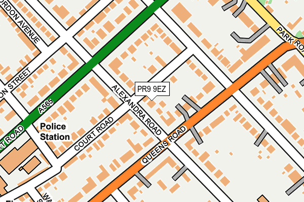 PR9 9EZ map - OS OpenMap – Local (Ordnance Survey)