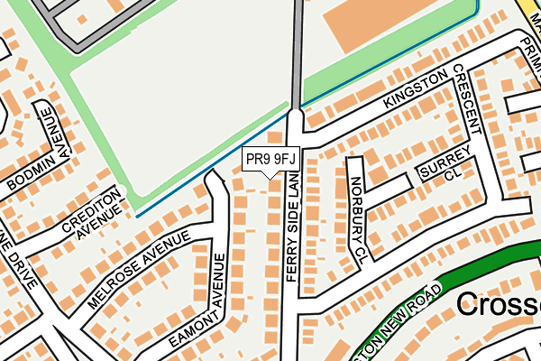 PR9 9FJ map - OS OpenMap – Local (Ordnance Survey)