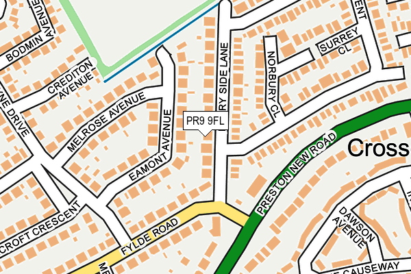 PR9 9FL map - OS OpenMap – Local (Ordnance Survey)