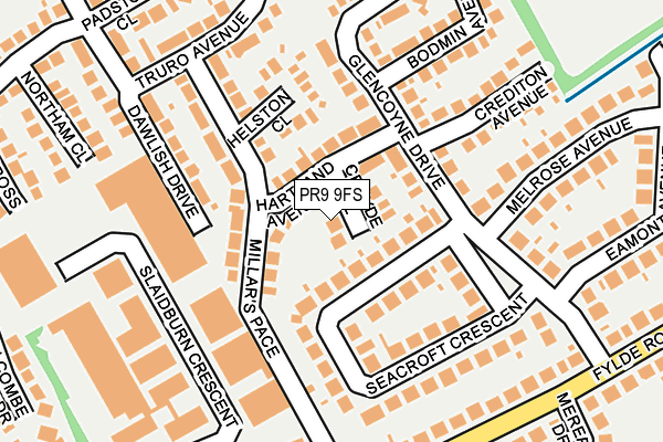 PR9 9FS map - OS OpenMap – Local (Ordnance Survey)