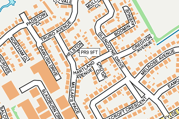 PR9 9FT map - OS OpenMap – Local (Ordnance Survey)