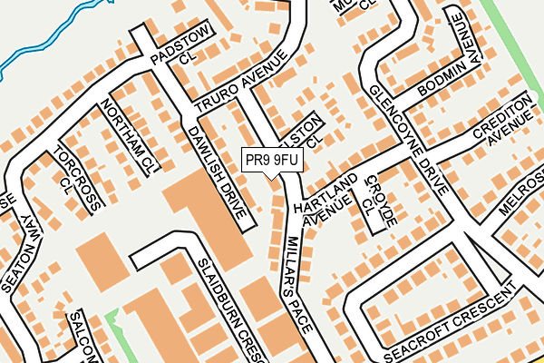 PR9 9FU map - OS OpenMap – Local (Ordnance Survey)