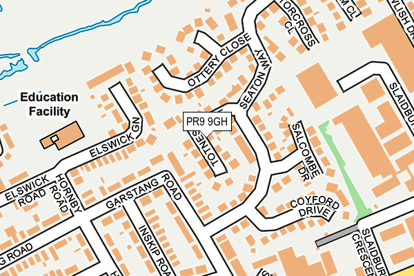 PR9 9GH map - OS OpenMap – Local (Ordnance Survey)