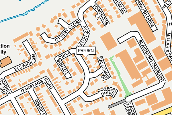 PR9 9GJ map - OS OpenMap – Local (Ordnance Survey)
