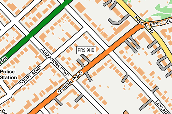 PR9 9HB map - OS OpenMap – Local (Ordnance Survey)