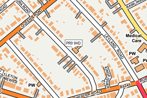 PR9 9HD map - OS OpenMap – Local (Ordnance Survey)