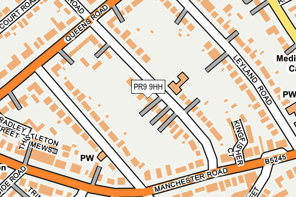 PR9 9HH map - OS OpenMap – Local (Ordnance Survey)