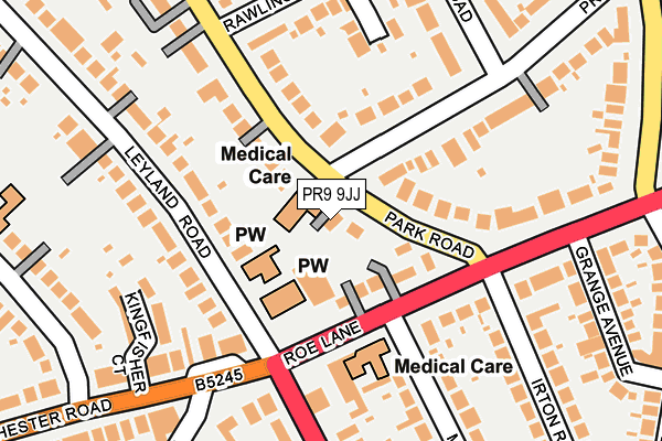 PR9 9JJ map - OS OpenMap – Local (Ordnance Survey)