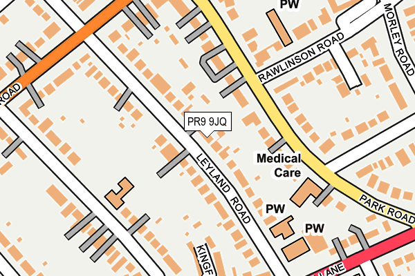 PR9 9JQ map - OS OpenMap – Local (Ordnance Survey)