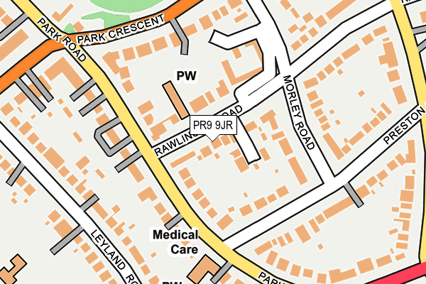 PR9 9JR map - OS OpenMap – Local (Ordnance Survey)