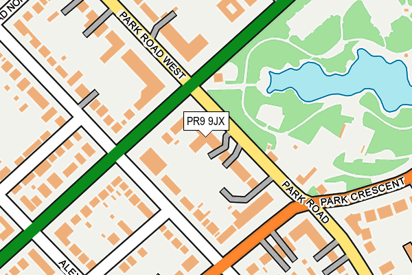 PR9 9JX map - OS OpenMap – Local (Ordnance Survey)