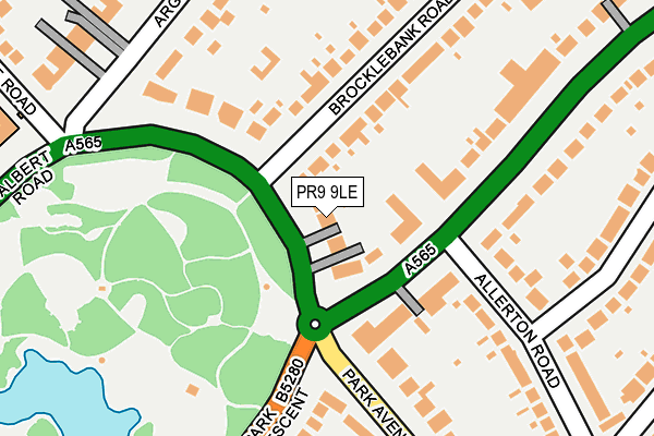 PR9 9LE map - OS OpenMap – Local (Ordnance Survey)