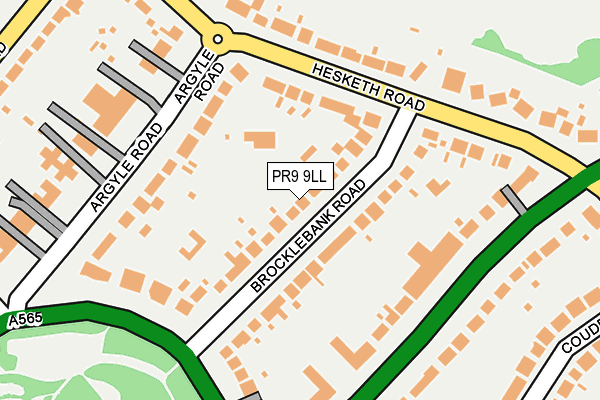 PR9 9LL map - OS OpenMap – Local (Ordnance Survey)