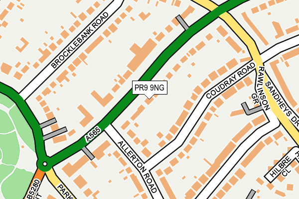 PR9 9NG map - OS OpenMap – Local (Ordnance Survey)