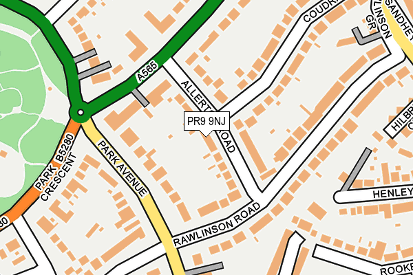 PR9 9NJ map - OS OpenMap – Local (Ordnance Survey)
