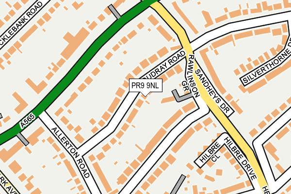 PR9 9NL map - OS OpenMap – Local (Ordnance Survey)