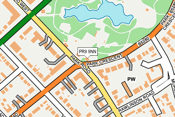 PR9 9NN map - OS OpenMap – Local (Ordnance Survey)