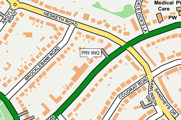 PR9 9NQ map - OS OpenMap – Local (Ordnance Survey)