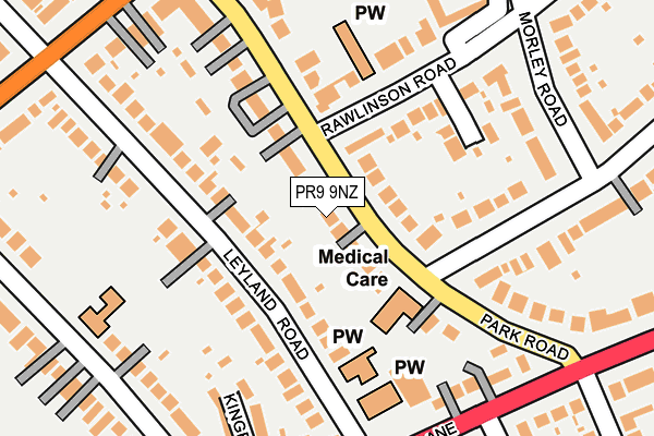 PR9 9NZ map - OS OpenMap – Local (Ordnance Survey)