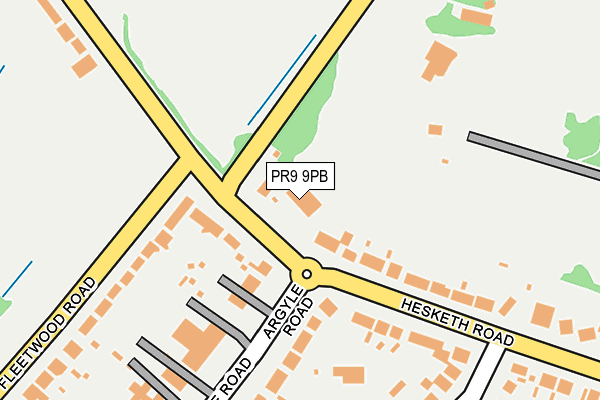 PR9 9PB map - OS OpenMap – Local (Ordnance Survey)