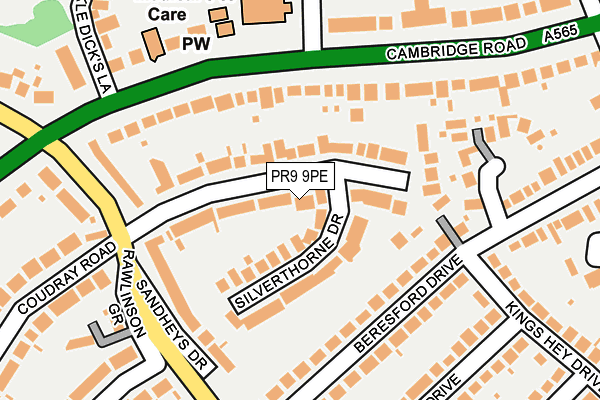 PR9 9PE map - OS OpenMap – Local (Ordnance Survey)
