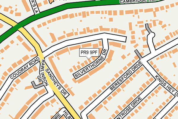 PR9 9PF map - OS OpenMap – Local (Ordnance Survey)